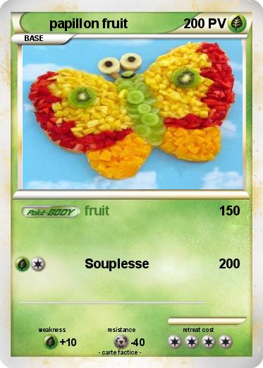 Pokemon papillon fruit
