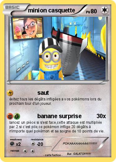 Pokemon minion casquette
