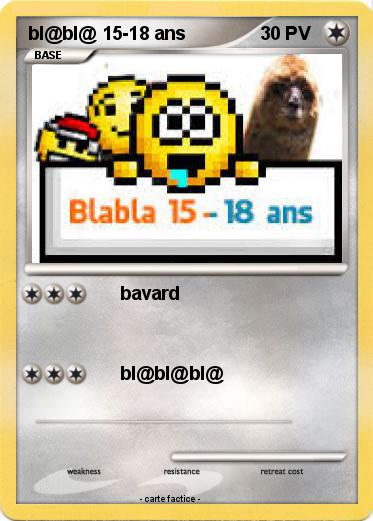 Pokemon bl@bl@ 15-18 ans