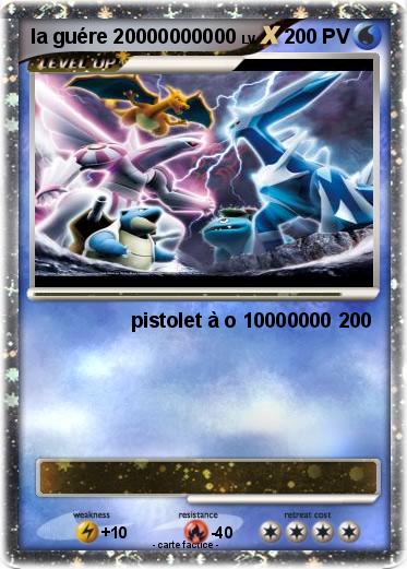 Pokemon la guére 20000000000