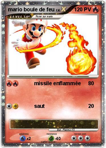 Pokemon mario boule de feu