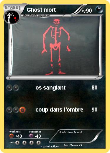 Pokemon Ghost mort