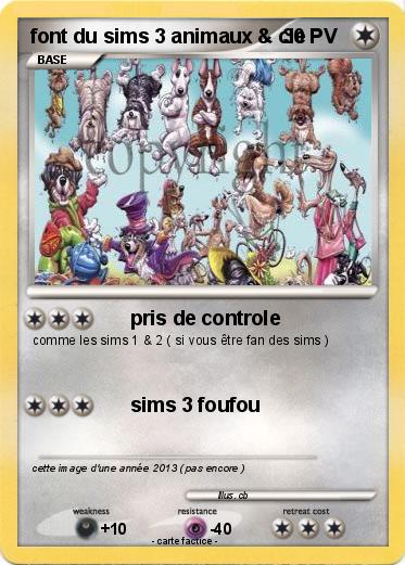Pokemon font du sims 3 animaux & cie