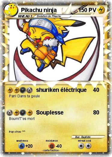Pokemon Pikachu ninja