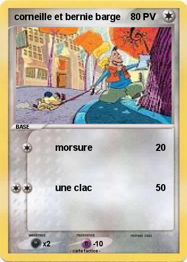 Pokemon corneille et bernie barge