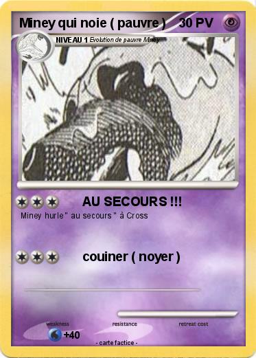 Pokemon Miney qui noie ( pauvre )