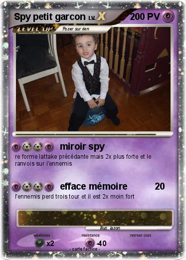 Pokemon Spy petit garcon