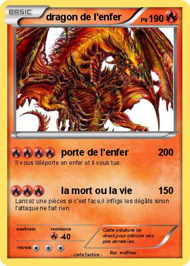Pokemon dragon de l'enfer
