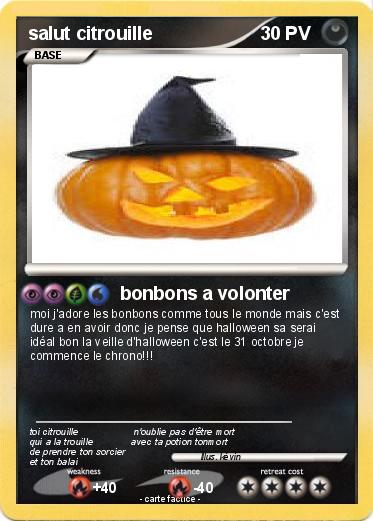 Pokemon salut citrouille