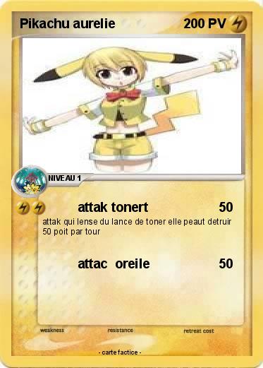 Pokemon Pikachu aurelie