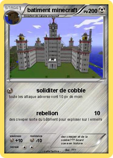 Pokemon batiment minecraft