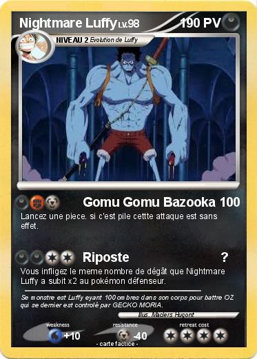 Pokemon Nightmare Luffy