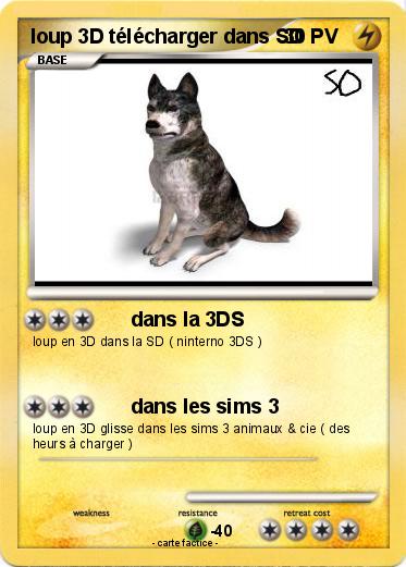 Pokemon loup 3D télécharger dans SD