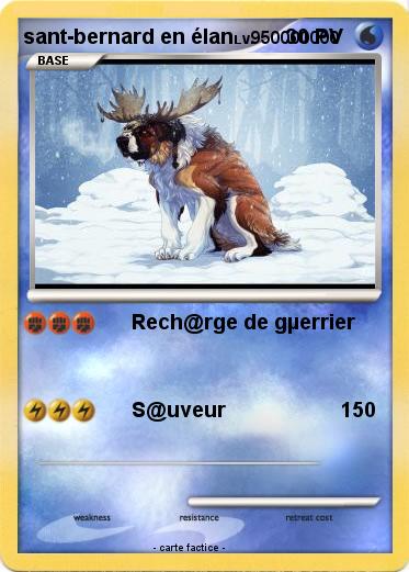 Pokemon sant-bernard en élan