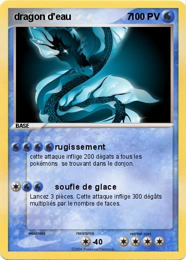 Pokemon dragon d'eau                      7                               