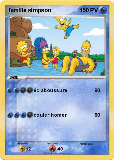 Pokemon famille simpson