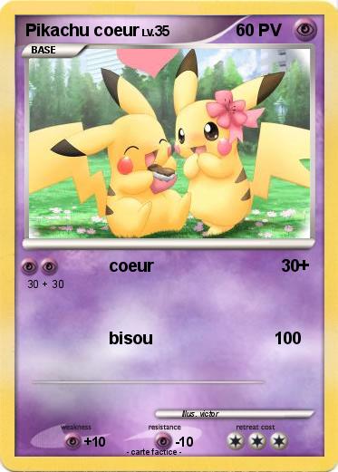 Pokemon Pikachu coeur