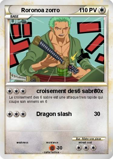 Pokemon Roronoa zorro