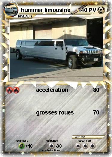 Pokemon hummer limousine