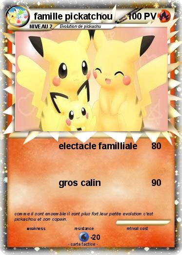 Pokemon famille pickatchou