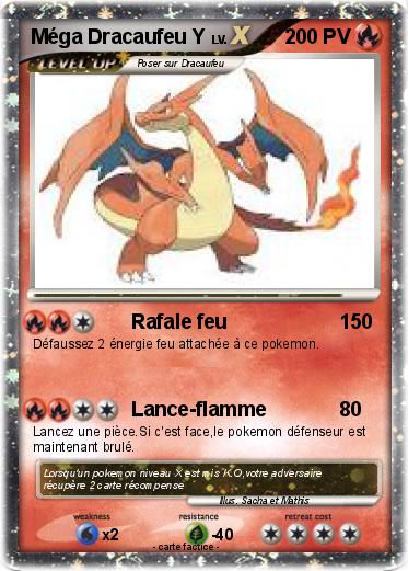 Pokemon Méga Dracaufeu Y