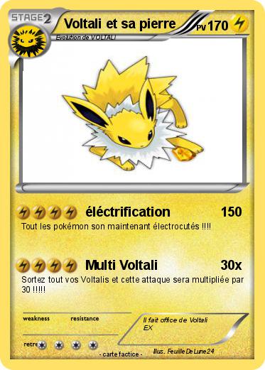 Pokemon Voltali et sa pierre