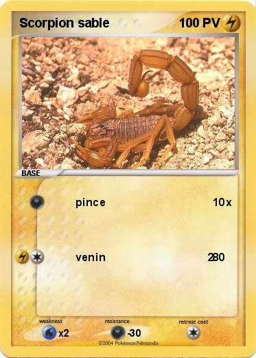 Pokemon Scorpion sable