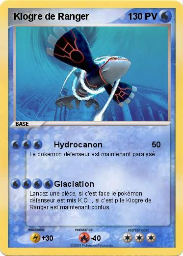 Pokemon Kiogre de Ranger