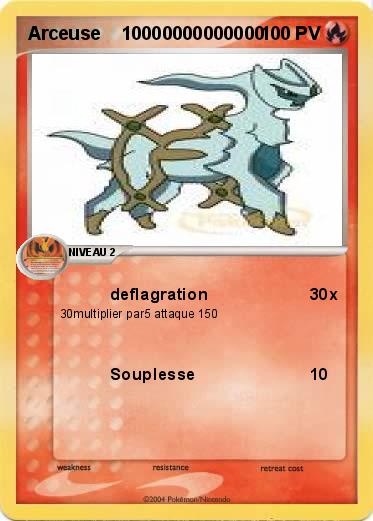 Pokemon Arceuse    10000000000000
