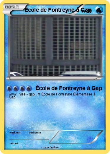 Pokemon École de Fontreyne à Gap