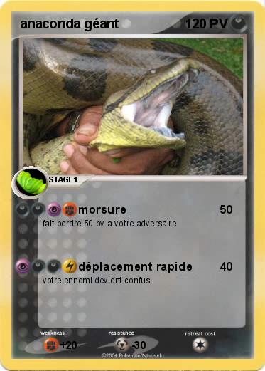 Pokemon anaconda géant