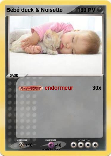 Pokemon Bébé duck & Noisette