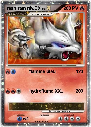 Pokemon reshiram niv.EX