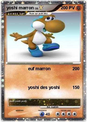Pokemon yoshi marron