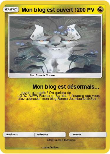 Pokemon Mon blog est ouvert !