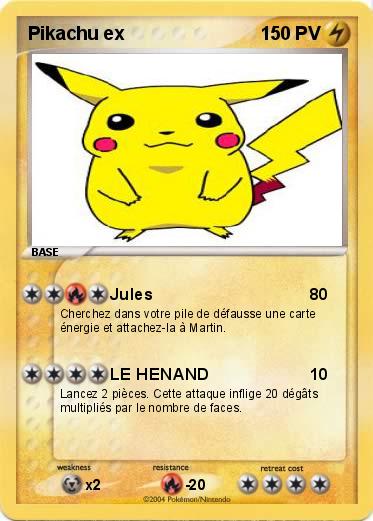 Pokemon Pikachu ex