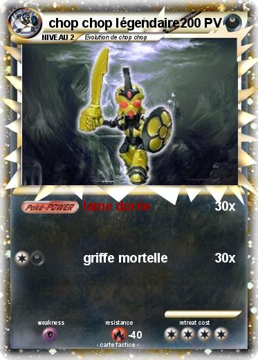 Pokemon chop chop légendaire