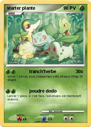 Pokemon starter plante