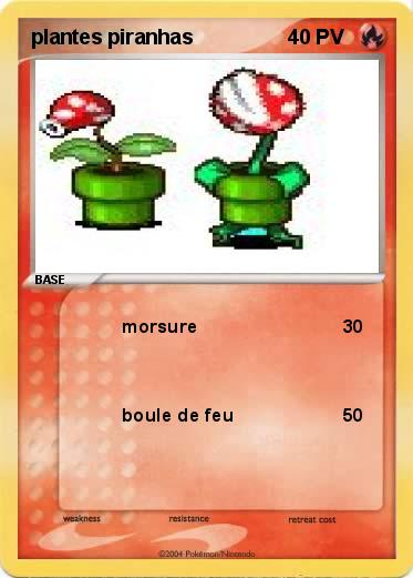 Pokemon plantes piranhas