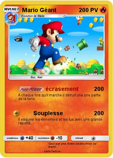 Pokemon Mario Géant