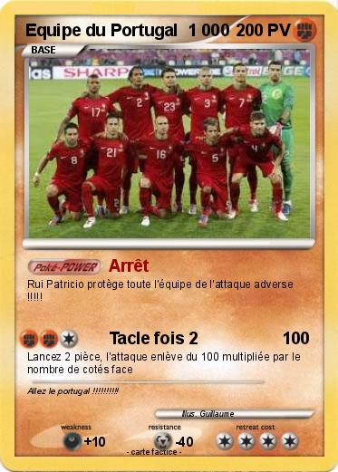 Pokemon Equipe du Portugal  1 000