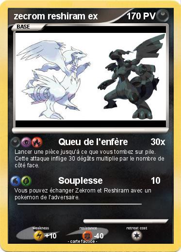 Pokemon zecrom reshiram ex