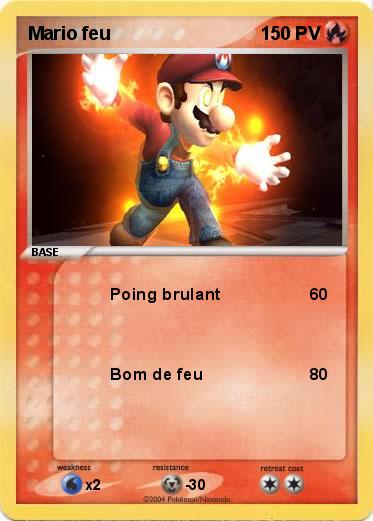 Pokemon Mario feu
