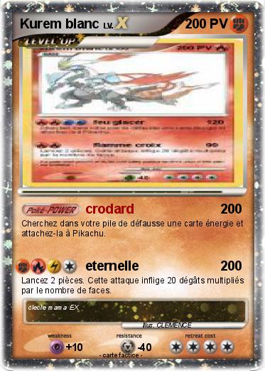 Pokemon Kurem blanc