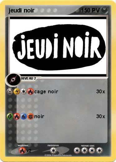 Pokemon jeudi noir