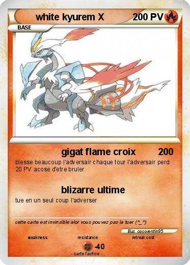 Pokemon white kyurem X