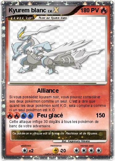 Pokemon Kyurem blanc