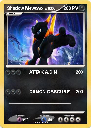 Pokemon Shadow Mewtwo