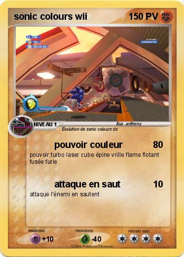 Pokemon sonic colours wii