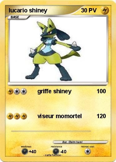 Pokemon lucario shiney
